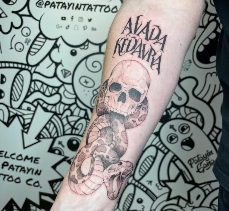 Harry Potter Snake Tattoo Avada Kedavra.