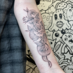 patayin-snake-rose-thorns Snake and rose tattoo