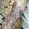 Tiger cub realism tattoo