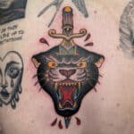 american-trad-panther-dennis-garcia-patayin-tattoo-2 American Traditional Panther by Dennis Garcia @denninks