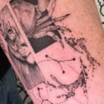 Water splash tattoo