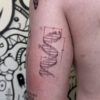 Science theme geometric patchwork sleeve