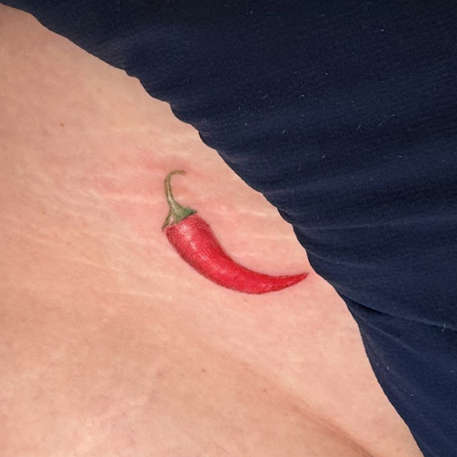 spicy chilli-pepper tattoo