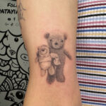 pointilism-stuffies-dennis-garcia-patayin-5 Kid's stuffy pointillism and black/grey realism style tattoo