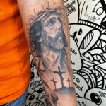realism-jesus-christ-tattoo-dennis-garcia-patayin Jesus Christ realism tattoo