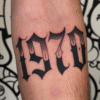 1970 typography by Akira
