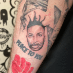 old-dirty-bastard-odb-tattoo Old Dirty Bastard ODB Wutang portrait tattoo