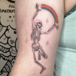 pride-skeleton-patayin-tattoo Fine-line Pride Skeleton Tattoo